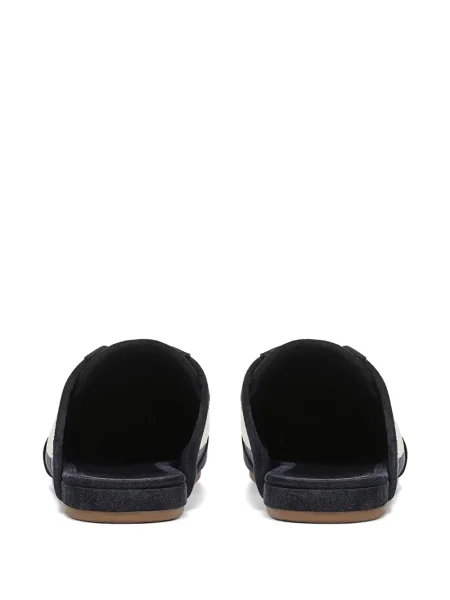 Papuci Vince din dantelă albastru