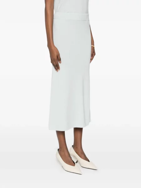 Midi sijonas Jil Sander iki kelių mėlyna