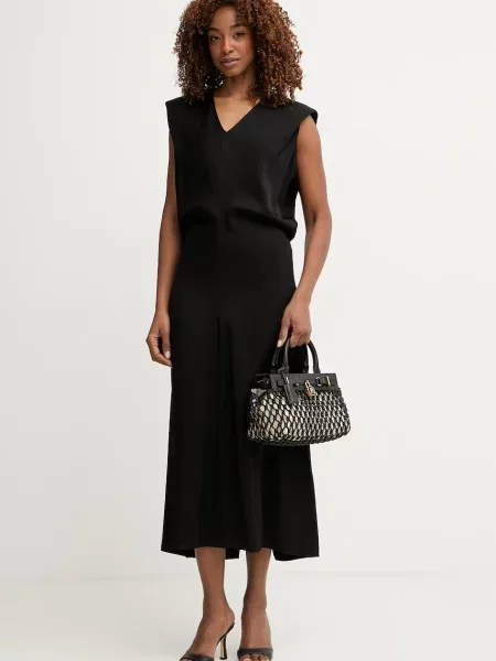 Trussardi rochie din vâscoză negru