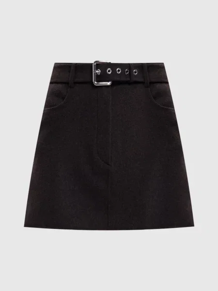 Спідниця міні PARAGGI з вовни Max Mara Sportmax коричнева