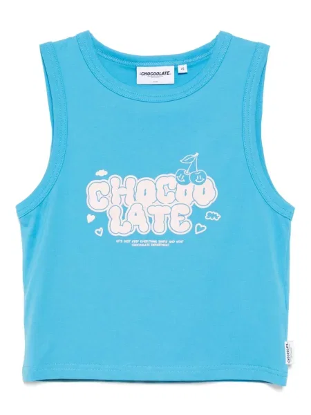 Top Chocoolate cu imagine albastru