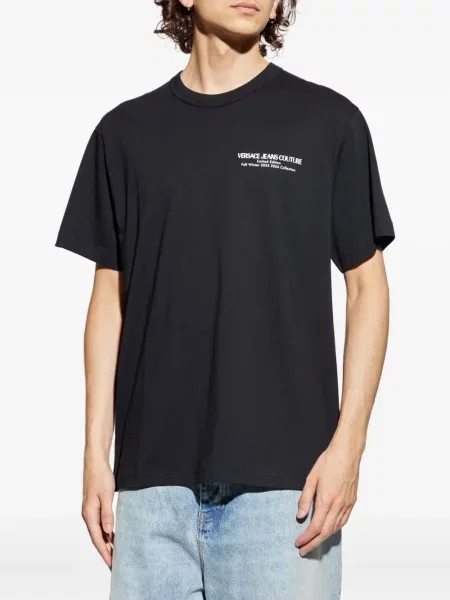Tricou Versace Jeans Couture cu imagine negru