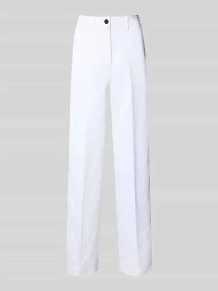 Chinosy o kroju relaxed fit z czystej bawełny Tommy Hilfiger białe