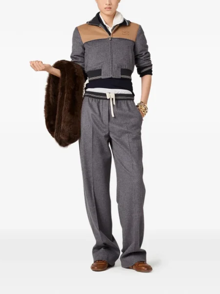 Pantaloni Miu Miu gri