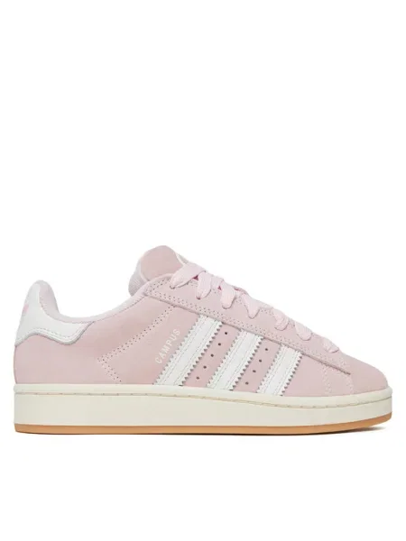 Велурени маратонки adidas Originals Campus розово