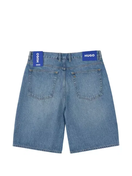 Pantaloni scurți din denim Hugo albastru