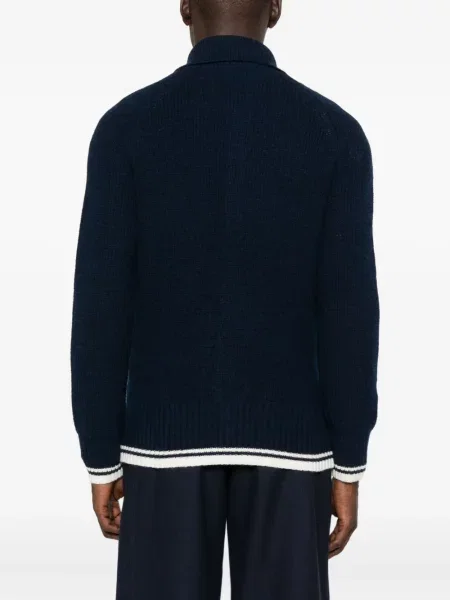 Cardigan Sandro de lână albastru