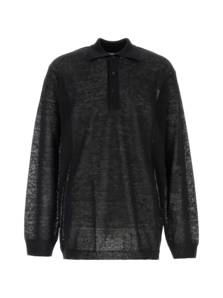Lung tricou polo Y's negru