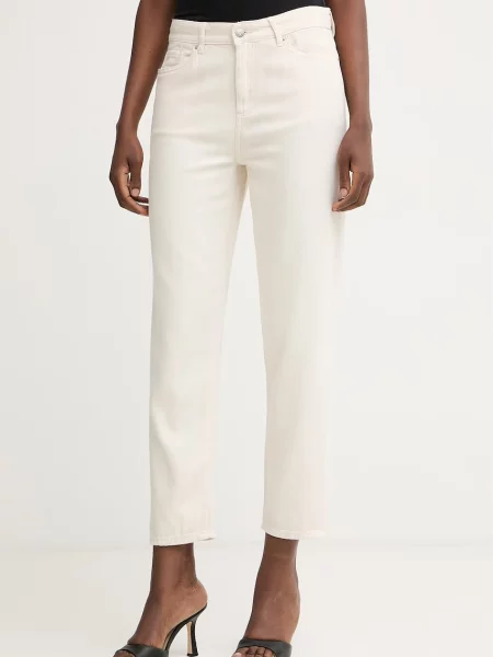 Armani Exchange relaxed fit džíny béžové