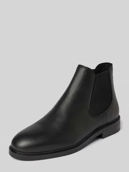Buty chelsea z naturalnej skóry bydlęcej model ‘BLAKE’ Selected Homme czarne