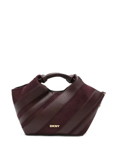 Geantă shopper Dkny din piele roșu