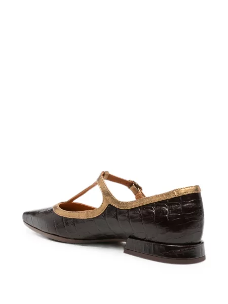 Pantofi cu toc Chie Mihara din piele maro