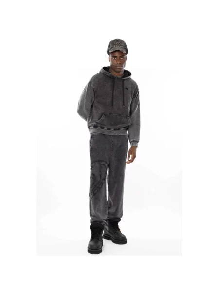 Bluza z kapturem Diesel z kapturem czarna