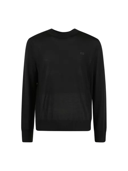Sweter Dsquared2 wełniany czarny