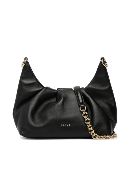 Furla Torebki Kobieta ONE SIZE Skóra Delia Mini Torebka na Ramię czarny