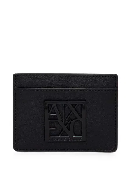 Portofel Armani Exchange cu autograf negru