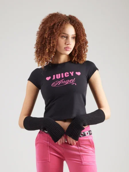 Juicy Couture Tricou roz negru