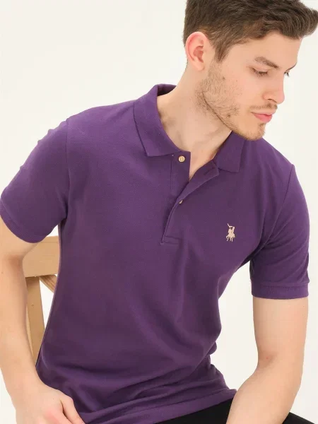 Koszulka polo Dewberry fioletowa