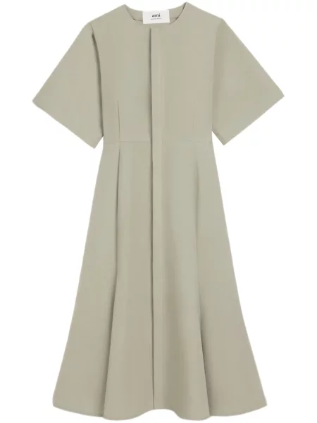 Rochie midi Ami Paris până la genunchi de costum verde