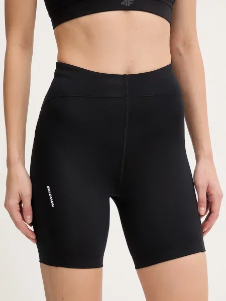 Salomon pantaloni scurți de antrenament negru