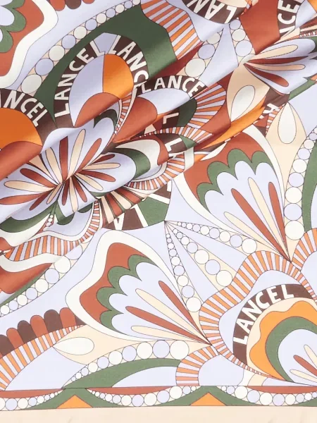 Fular Lancel de mătase cu model floral