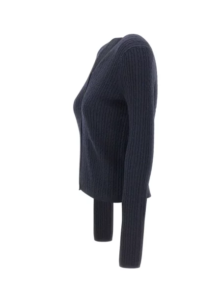 Cardigan Vince tricotate albastru