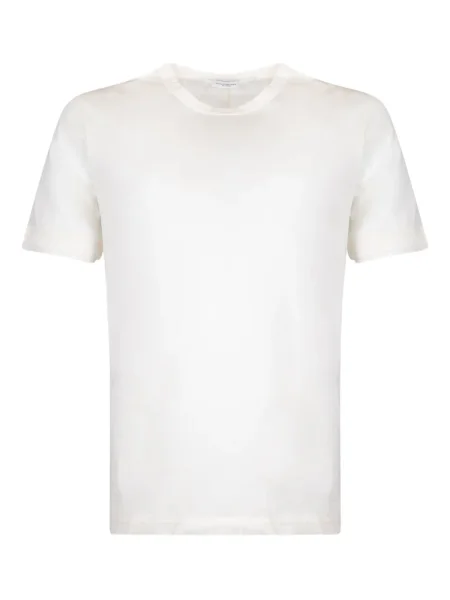 Tricou Paolo Pecora cu decolteu în U scurt alb