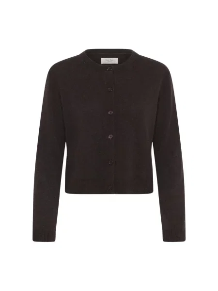 Dzianinowy sweter Part Two brązowy