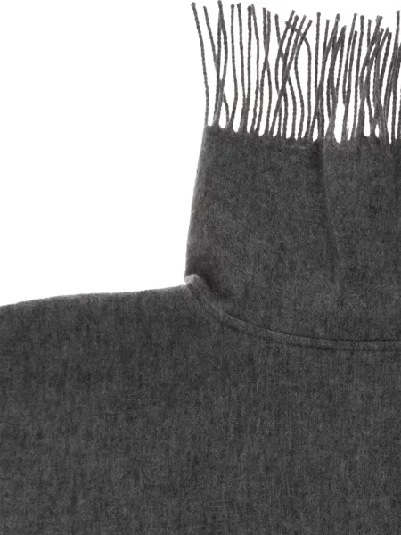 Fular By Malene Birger cu franjuri gri