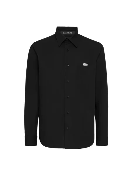 Koszula Philipp Plein typu teddy czarna