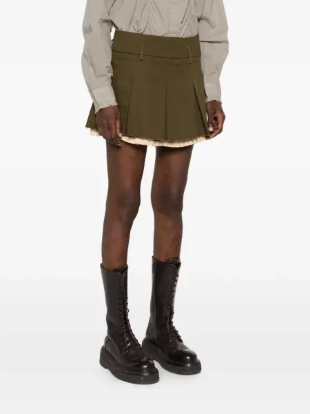 Fusta plisata R13 verde