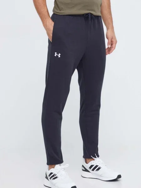 Under Armour spodnie dresowe gładkie czarny