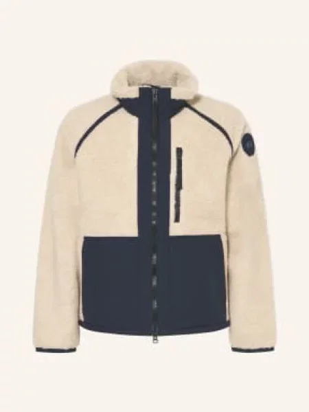 Canada Goose Kurtka Z Mieszanki Materiałów Z Futrem Teddy beige beżowa