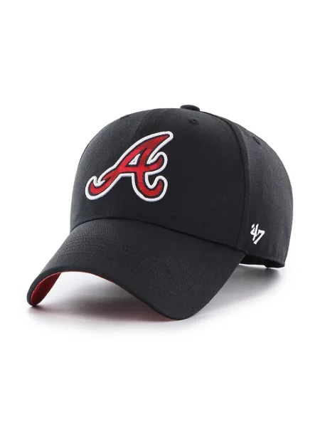 Шапка с козирка 47 brand MLB Oakland Athletics с апликация черно