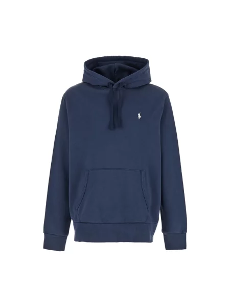 Bluza z kapturem Polo Ralph Lauren z kapturem niebieska