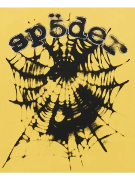 Scurt tricou Sp5der galben