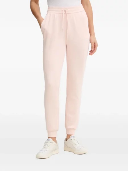 Pantaloni Armani Exchange alergare cu autograf cu cordon roz