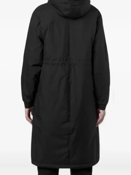 Palton K-way cu glugă negru