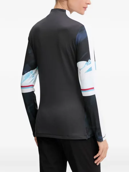 Lung top Sportalm cu imagine negru