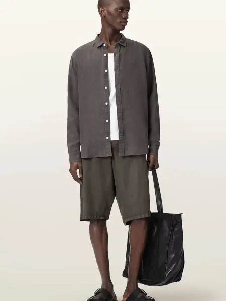Льняная рубашка Allsaints