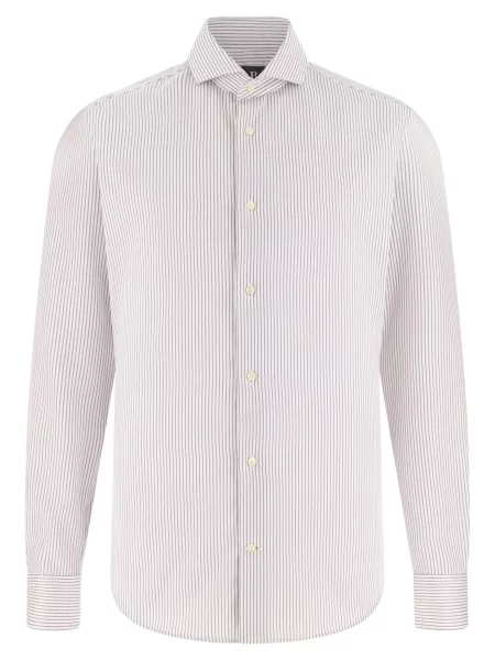 Boggi Milano Srajca rjava bela