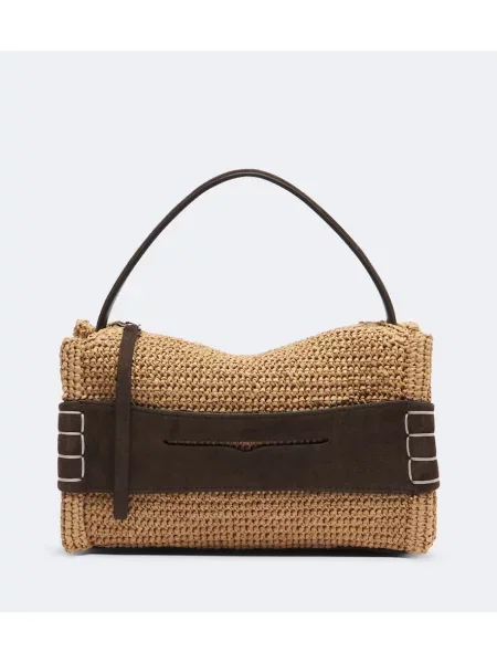 Top Jw Anderson din piele de căprioară bej