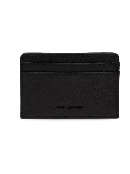 Zadig&Voltaire etui na karty skórzane czarny