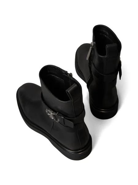 Calvin Klein Cizme glezne negru
