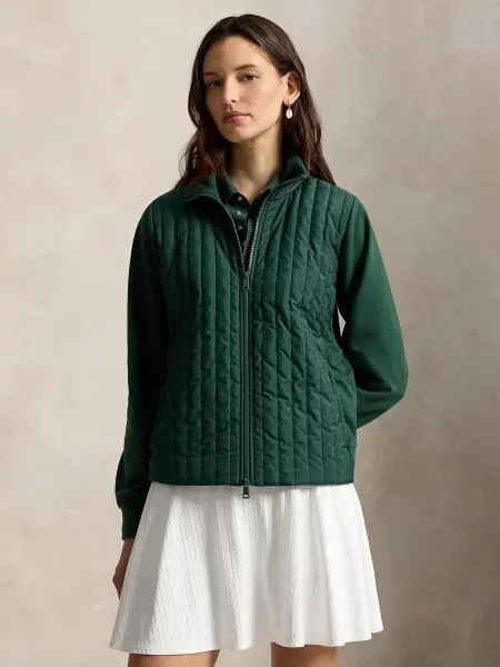 Polo Ralph Lauren Prechodná bunda smaragdová