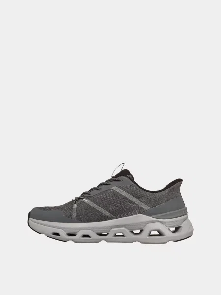 Кожаные повседневные кроссовки Skechers серые