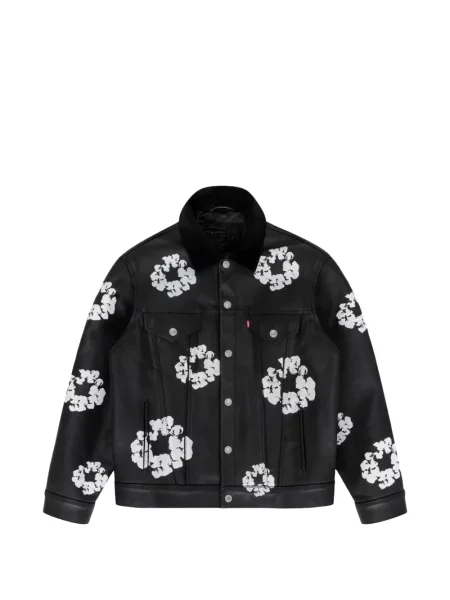 Geacă de blugi Denim Tears din piele negru