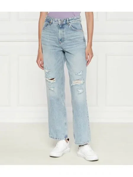 HUGO Blugi Gisanna | Relaxed fit albastru