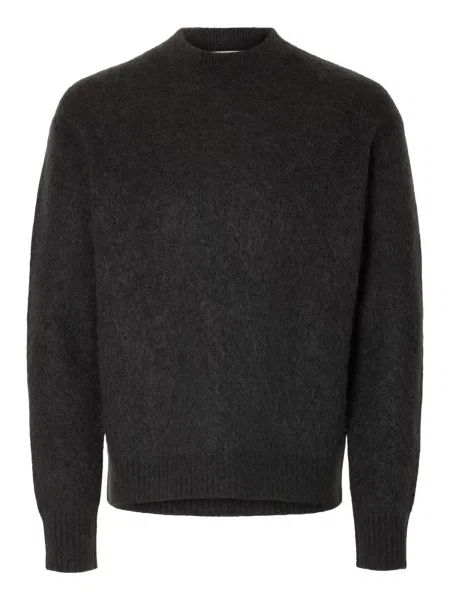 SELECTED Pulover închis gri