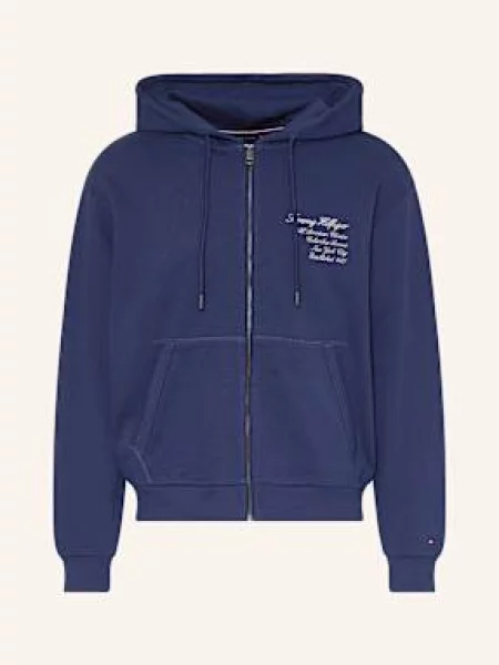 Tommy Hilfiger Mikinová Bunda tmavě modrá